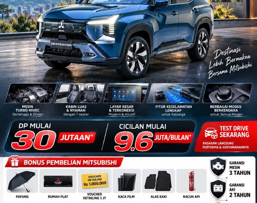 Mitsubishi Destinator Medan – Family Explorer SUV untuk Perjalanan Bersama Keluarga